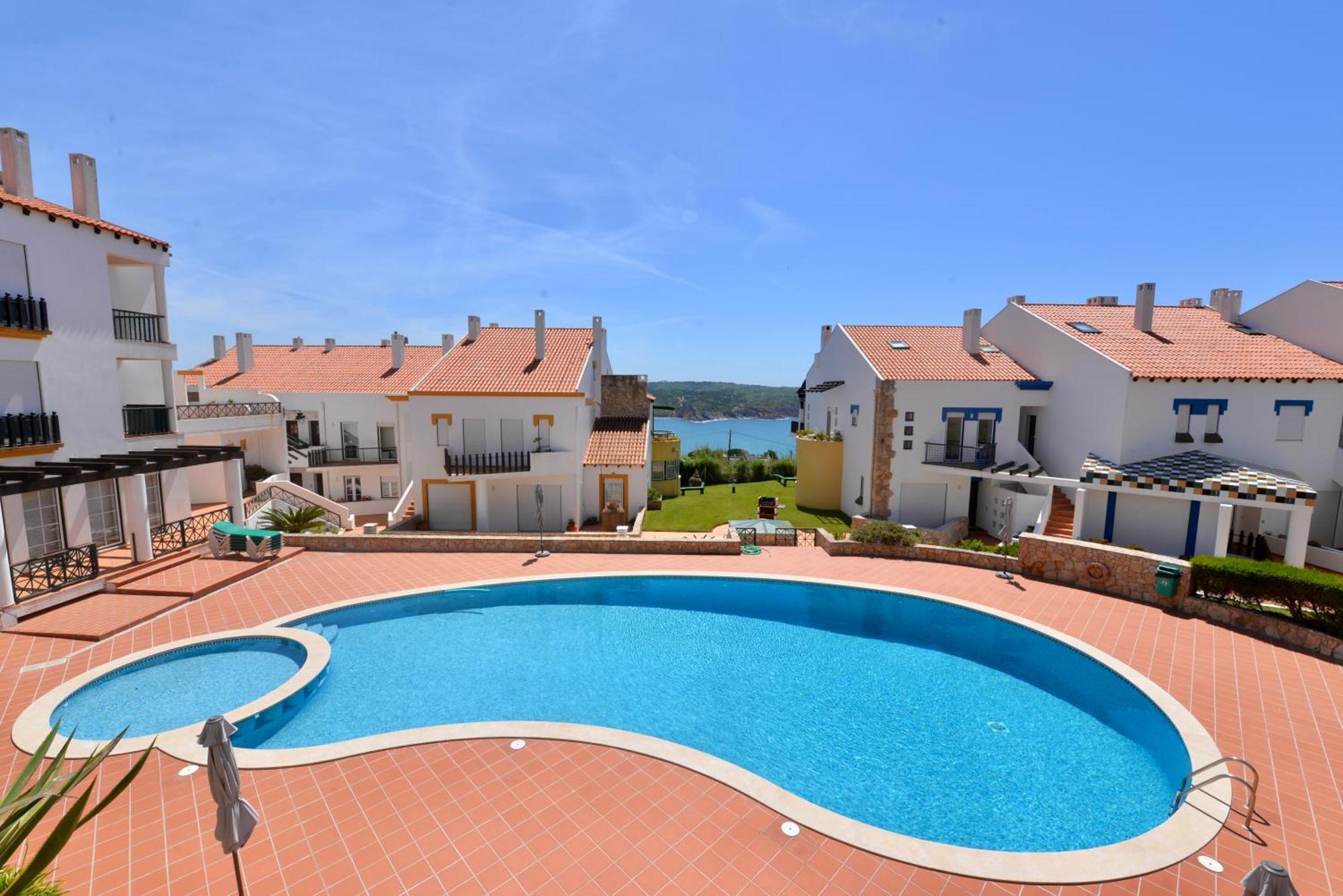 Paddle - Sea View Apartment With 3 Pools, Tennis & Squash Court São Martinho do Porto Kültér fotó